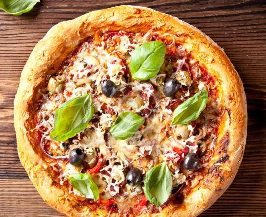 Meatball Pizza
